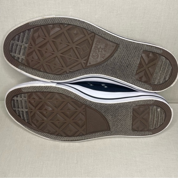 Converse All Star Low Top Black White Canvas Sneakers Men’s 8 Women’s 10 - Picture 10 of 11